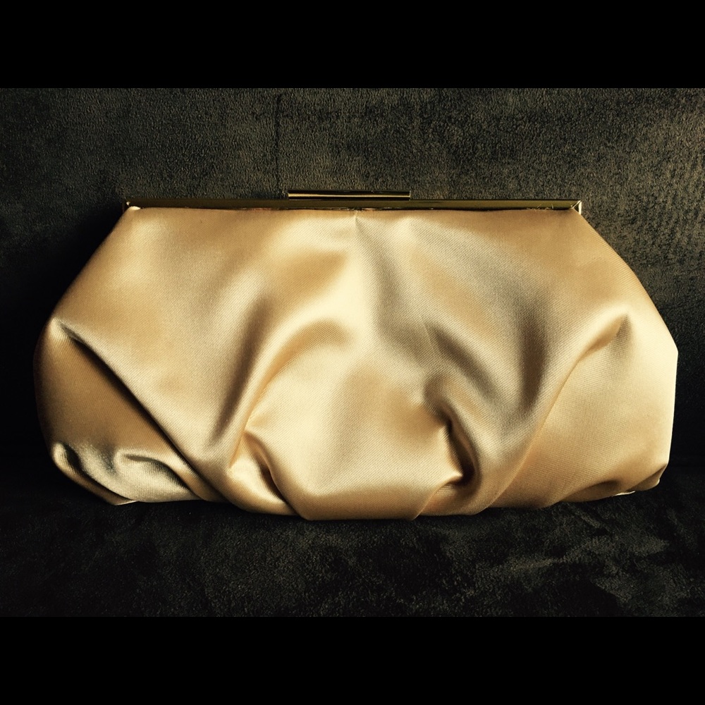 Golden Clutch with Strap